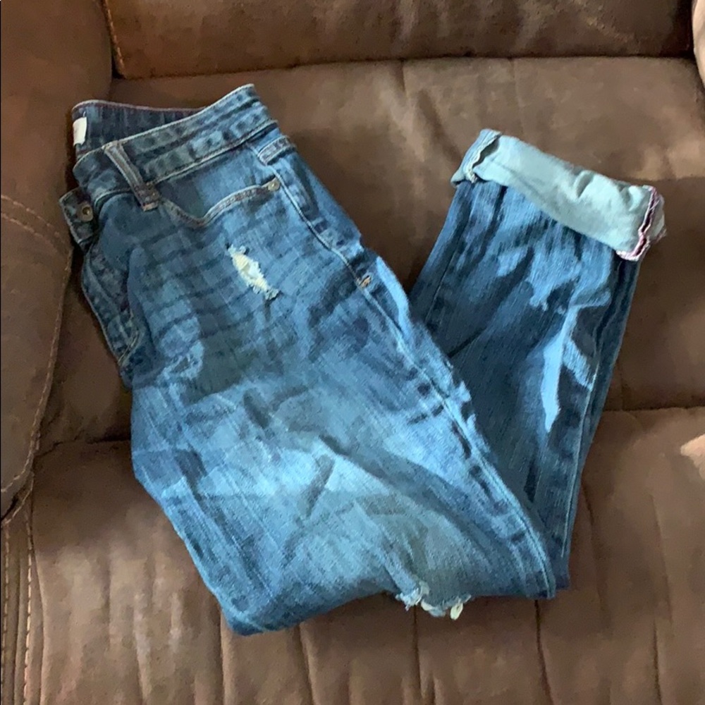 Distressed jeans